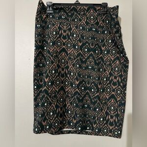 507 LuLaRoe Cassie Skirt XL NWT Pink And Green Pattern